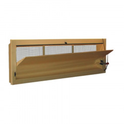 Entrée d'air 1000X400mm avec grille anti-oiseaux (fermée)
