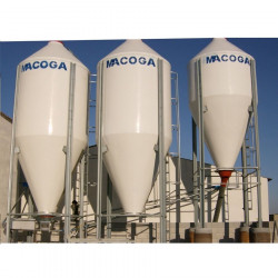 Silo en polyester 2,50 de 14,5 m3 8600-9300 kg 3 pieds