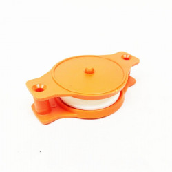 Cuvette avec protection en plastique orange