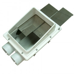 Backstop/chute for silo-box