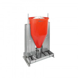 Porinox double stainless steel B1 hopper (115 liters)