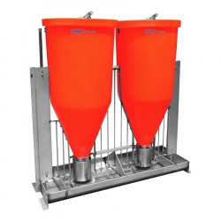 Stainless steel double Porinox hopper B2
 
