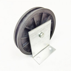 Drive pulley with front support