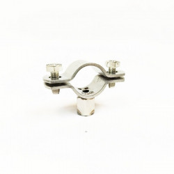 Abrazadera inox 1/2" para tornillo