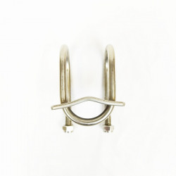 Bride double inox en M-8 60mm