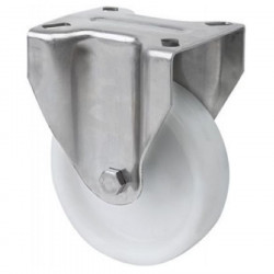 Fixed wheel 17zvli80-ut80 stainless white polyamix