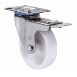Rotating wheel 10zvlifd80-pol stainless steel white
