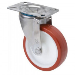 Rotate wheel 10zvli80-polyurethane stainless