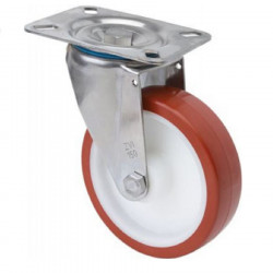 Wheel rotates 10zvli100-stainless polyurethane