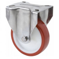 Fixed wheel 17zvli100-polyurethane stainless steel