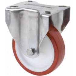 Fixed wheel 17zvli125-polyurethane stainless steel