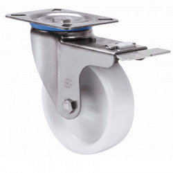 Swivel wheel 10zvlifd100-stainless steel with brake