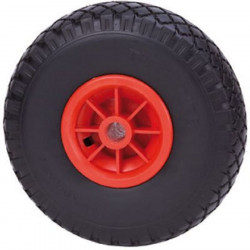 Puncture-proof 260mm pneumatic wheel with plastic rim