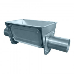 Stainless steel 75 box with 1 outlet for tandem