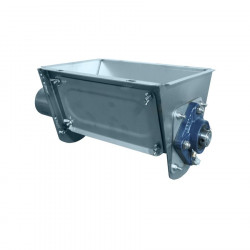 Stainless steel 90 joint box with 1 outlet with shaft