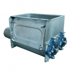 Stainless steel box 90 with 2 outlets with shafts