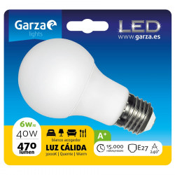 LED bulb std 6W E27 240º 470LM 3000K BL 4U