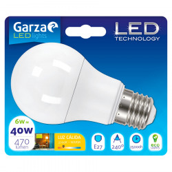 LED bulb std 6W E27 240º 470LM 2700K