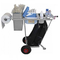 Stainless inox cart for artificial insemination