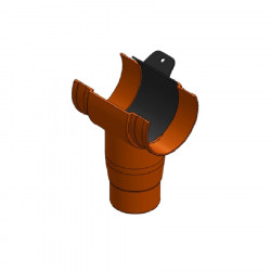Drooping mouth/T open with closure diameter 75-90 (downpipe of 63MM)