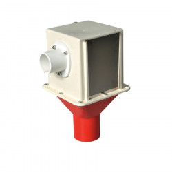 Plastic control unit 55 with lateral opening and safety stop