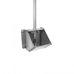 Drip bowl weaning stainless steel L120 with flange (without tube or teat)