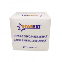 Aiguille jetable stérile Starvet 25x0,9 (100 unités)