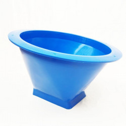 Blue reversible silo cone with washer