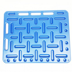 Barrière en plastique avec poignées 96x76 cm bleu