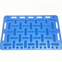 Barrière en plastique avec poignées de fixation 120x76 cm bleu