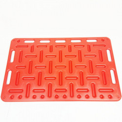 Plastic Barrier with Handles 120x76 cm Red