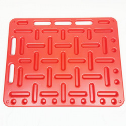 Barrera plástico asas sujeción 96x76 cm rojo