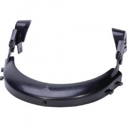 Black visor holder for visor helmets