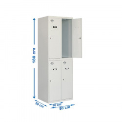 Simonlocker tandem locker 2/4 400