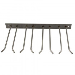Stainless steel boot racks for two pairs.