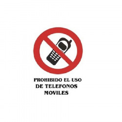 Panneau PVC "usage mobile interdit" 21x29