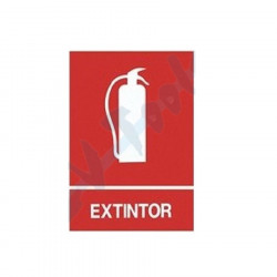PVC poster 40X30 fire extinguisher