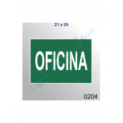 Affiche PVC 21X29 bureau photoluminescente