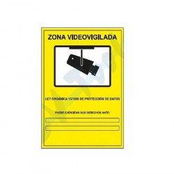 PVC poster 21X29 video surveillance area