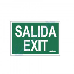 Luminescent exit sign 30x10