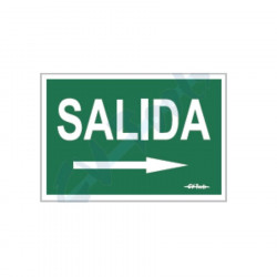 Right arrow exit sign. luminescent 30x10