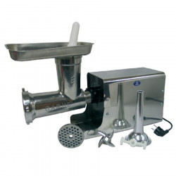 Electric stainless steel mincer-sausage maker with removable 32 stainless steel head, 1.5HP motor
