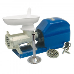 Electric meat mincer-sausage maker with 32 cast iron head, 2HP 110rpm motor with oval mouth