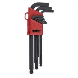 Bigmat set of long ball point allen keys, 9 sizes