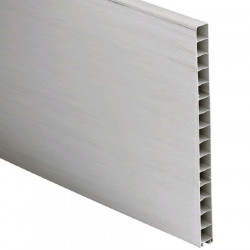 White PVC panel 35 mm by 500 mm female/smooth