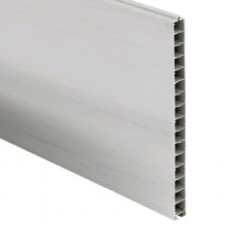 White PVC panel 35 mm x 500 mm male/female