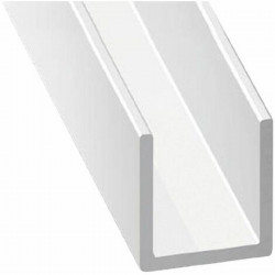 Profile U white PVC 35MM