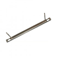Soporte inox U 2 varillas para pletina 600