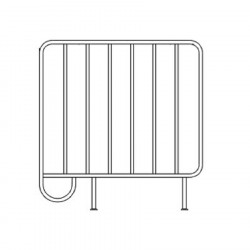 Semi-boîte 20/14 900x900mm fer massif