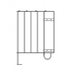 Semi-boîte courte-750x1000mm galvanisée